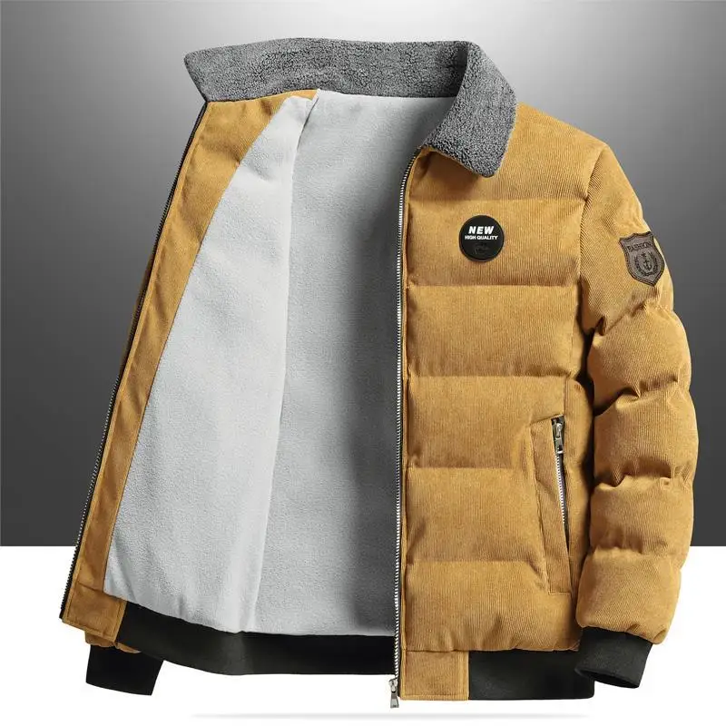 Workwear Thick Corduroy Vintage Collar Casual Loose Cotton Jacket Men Clothing Coats Winter Men's Padding
Workwear Thick Corduroy Vintage Collar Casual Loose Cotton Jacket Men Clothing Coats Winter Men's Padding