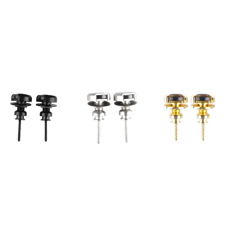 2Pcs Guitar Strap Locks Button Locks Security Retainer Anti-Rust Metal Strap Buttons Retainer For Electric Guitar Bass
2Pcs Guitar Strap Locks Button Locks Security Retainer Anti-Rust Metal Strap Buttons Retainer For Electric Guitar Bass