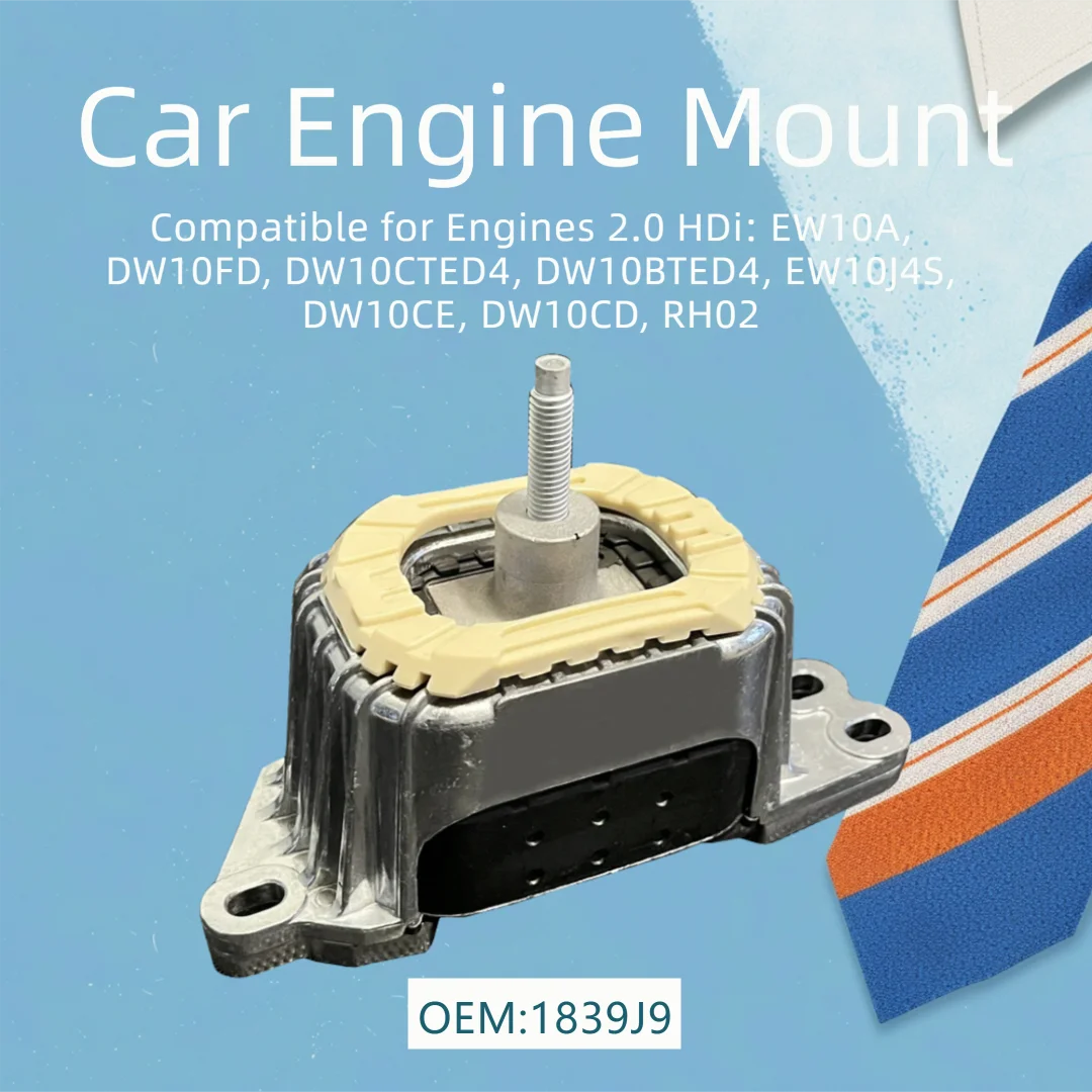 Car Engine Mount 2.0 HDi Motor DW10FD DW10CTED4 DW10BTED4 EW10J4S 1839J9 New Accessories Compatible for Peugeot 508 Citroen C5
Car Engine Mount 2.0 HDi Motor DW10FD DW10CTED4 DW10BTED4 EW10J4S 1839J9 New Accessories Compatible for Peugeot 508 Citroen C5