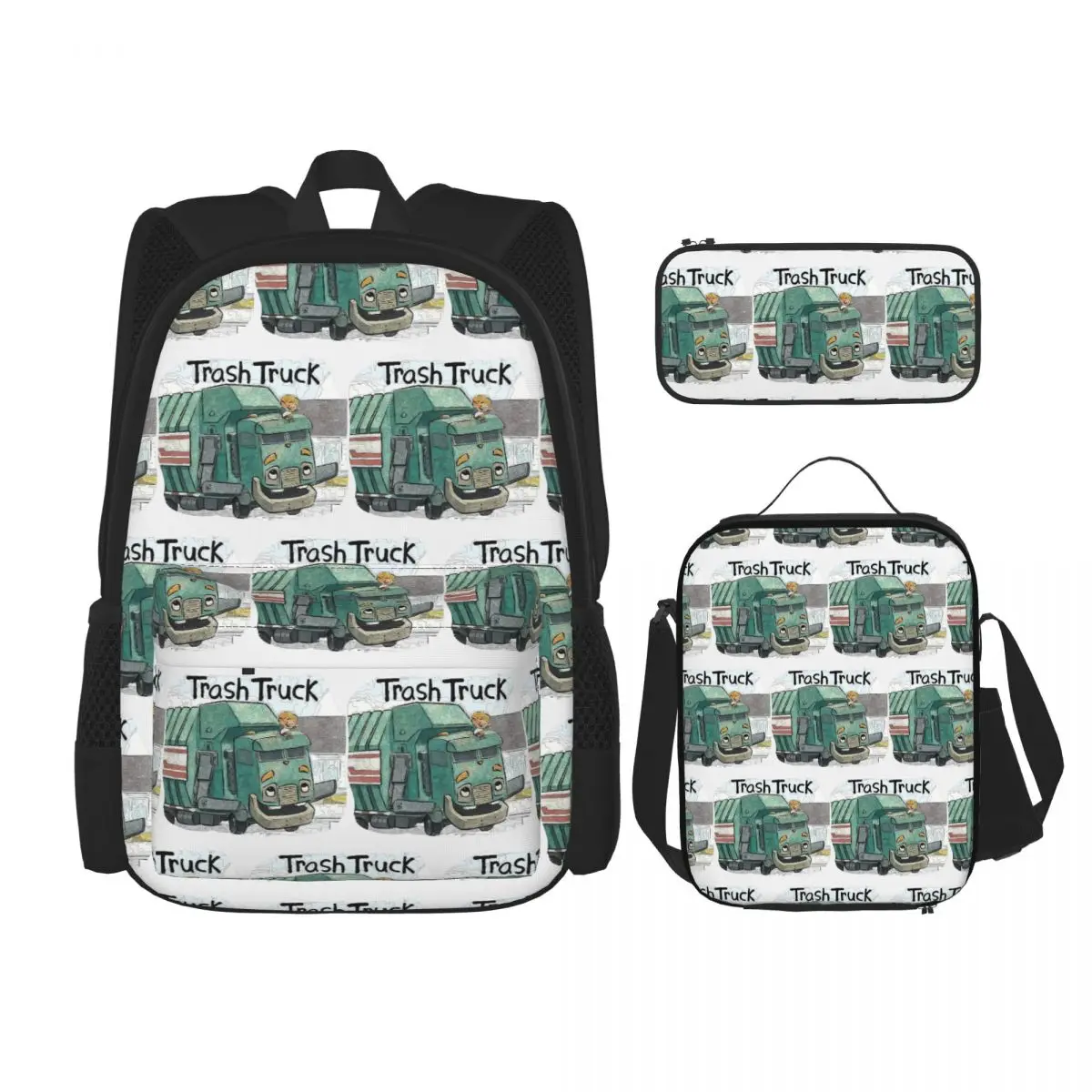 Trash Truck Cartoon Netflix Backpacks Boys Girls Bookbag Students School Bags Kids Rucksack Lunch Bag Pen Bag Three-Piece Set
Trash Truck Cartoon Netflix Backpacks Boys Girls Bookbag Students School Bags Kids Rucksack Lunch Bag Pen Bag Three-Piece Set