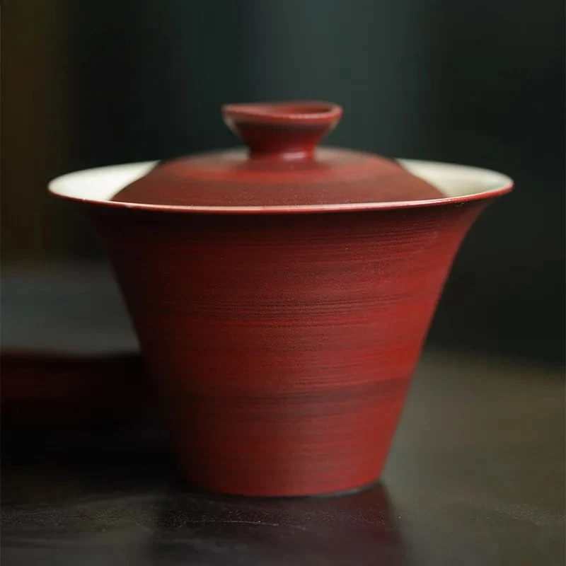 150ml Hawthorn Red Stoneware Cover Bowl Japanese Handmade Gaiwan Luxury Tea Tureen Chinese Tea Cup Tea Services Ornaments Gifts
150ml Hawthorn Red Stoneware Cover Bowl Japanese Handmade Gaiwan Luxury Tea Tureen Chinese Tea Cup Tea Services Ornaments Gifts