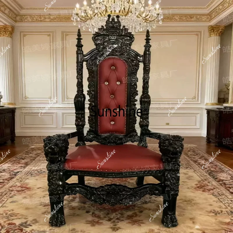 Neoclassical high-end European retro high-back chair simple and modern
Neoclassical high-end European retro high-back chair simple and modern