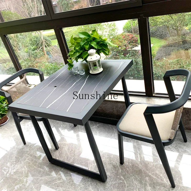 Balcony leisure table and chair three-piece combination modern coffee table outdoor balcony small tea table
Balcony leisure table and chair three-piece combination modern coffee table outdoor balcony small tea table