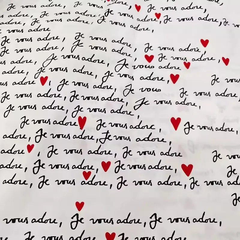 Поплиновая хлопчатобумажная ткань Englsh с принтом букв и красного сердца для платья/блузы Telas Para Costura Tissus, тканевый материал для шитья своими руками
Поплиновая хлопчатобумажная ткань Englsh с принтом букв и красного сердца для платья/блузы Telas Para Costura Tissus, тканевый материал для шитья своими руками