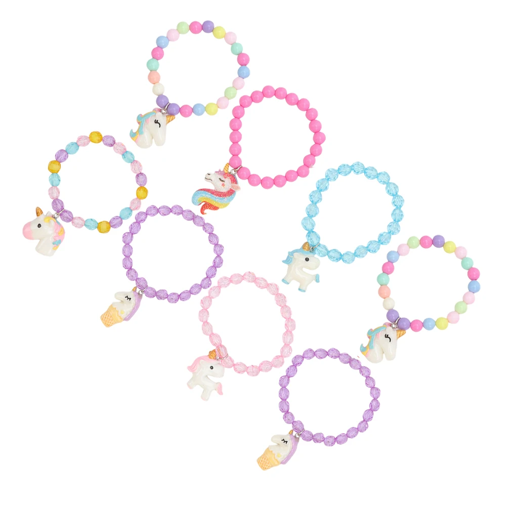 8pcs Candy Colored Bracelets Girls Kids Elasticity Unicorn Acrylic Beads Toys Birthday Gifts Accessories Jewelry Play Decor
8pcs Candy Colored Bracelets Girls Kids Elasticity Unicorn Acrylic Beads Toys Birthday Gifts Accessories Jewelry Play Decor