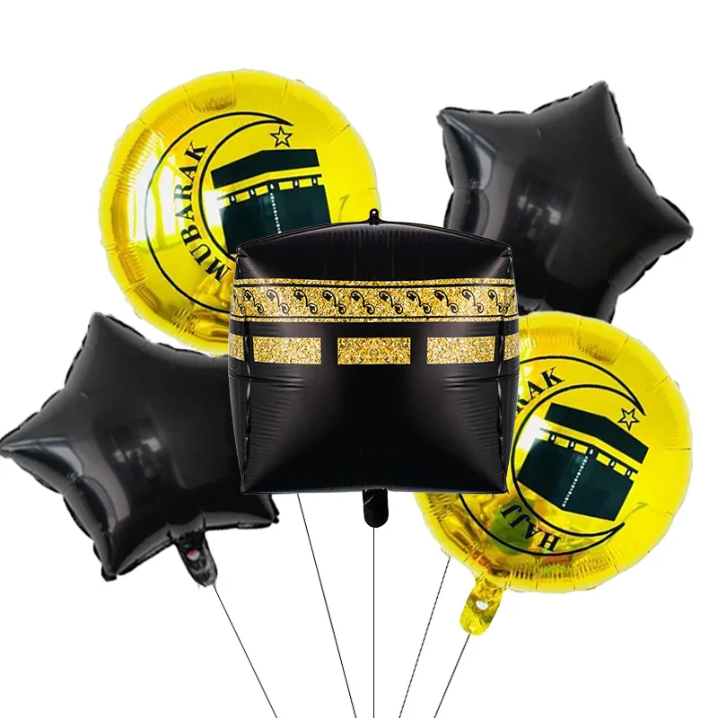 5pcs Eid Mubarak Aluminum Foil Balloon Set Ramadan Kareem Square Round Star Balloon Muslim Islamic Festival Party Decoration
5pcs Eid Mubarak Aluminum Foil Balloon Set Ramadan Kareem Square Round Star Balloon Muslim Islamic Festival Party Decoration