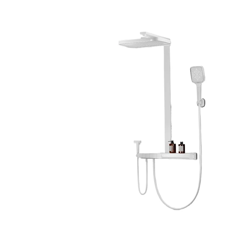 *Constant temperature digital display hot and cold all-copper gun gray pressurized storage top spray white shower set
*Constant temperature digital display hot and cold all-copper gun gray pressurized storage top spray white shower set