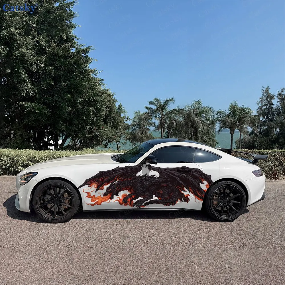 2pcs Spitfire Black Dragon Decal, Durable, Fade-Resistant, Enhance Your Vehicles Aesthetic With Bold Art Design Car Vinyl Wrap
2pcs Spitfire Black Dragon Decal, Durable, Fade-Resistant, Enhance Your Vehicles Aesthetic With Bold Art Design Car Vinyl Wrap