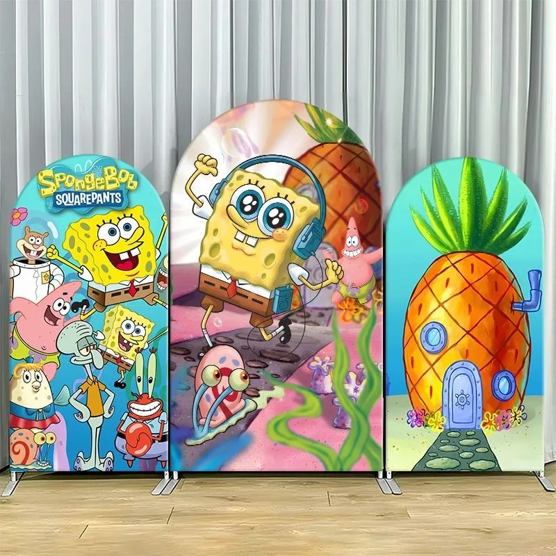 SpongeBob Pineapple House Arch Backdrop Cover Character Party Decoration Elastic Fabric Event Background Celebration Decor
SpongeBob Pineapple House Arch Backdrop Cover Character Party Decoration Elastic Fabric Event Background Celebration Decor