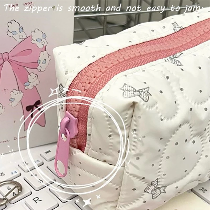 Милый милый бант в горошек пеналы большой емкости холст сумка для хранения канцелярских принадлежностей студенческая ручка косметичка детский подарок
Милый милый бант в горошек пеналы большой емкости холст сумка для хранения канцелярских принадлежностей студенческая ручка косметичка детский подарок