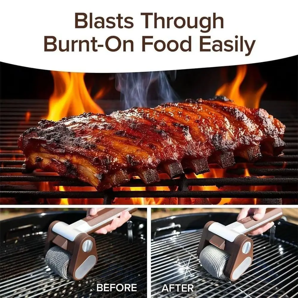 New Electric Grill Cleaner Bristle Free Rechargeable Barbecue Cleaner Stainless Steel BBQ Power Brush Kitchen Gadgets
New Electric Grill Cleaner Bristle Free Rechargeable Barbecue Cleaner Stainless Steel BBQ Power Brush Kitchen Gadgets