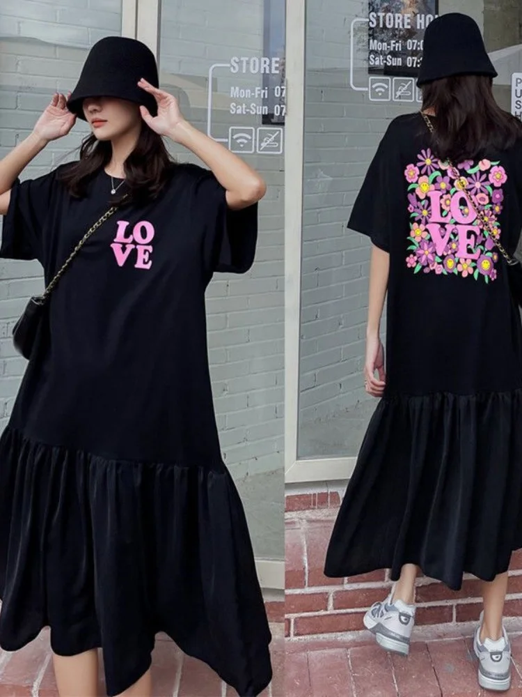 plus Size Women's Summer Loose Slimming Long Dress Belly Concealing Patchwork Lazy Style 300 Pounds High Waist Korean Version
plus Size Women's Summer Loose Slimming Long Dress Belly Concealing Patchwork Lazy Style 300 Pounds High Waist Korean Version