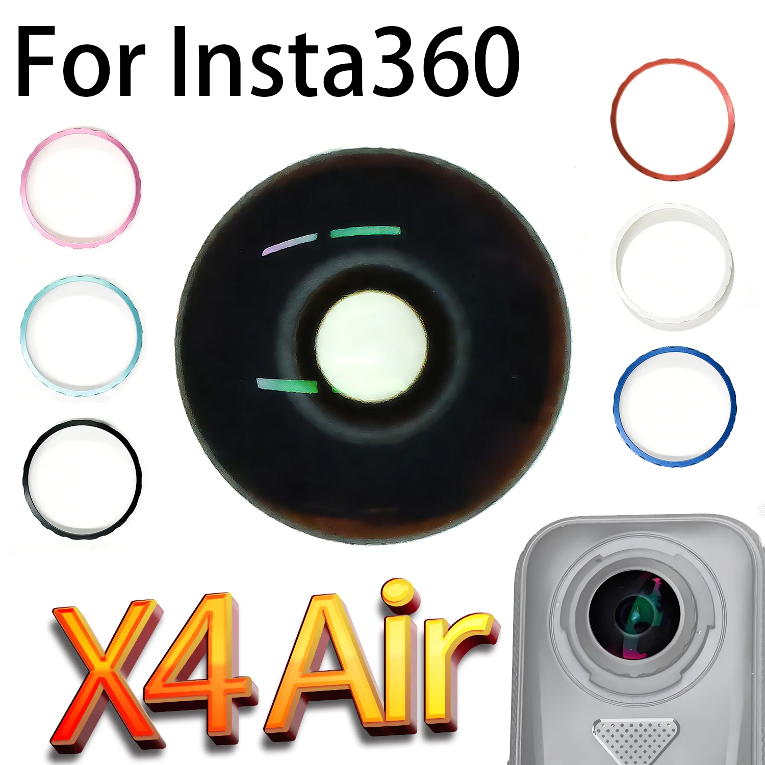 Koulele Sport Camera Lens for Insta360 X4 air Panoramic Camera Black Glass Repair Part Accessorie
Koulele Sport Camera Lens for Insta360 X4 air Panoramic Camera Black Glass Repair Part Accessorie