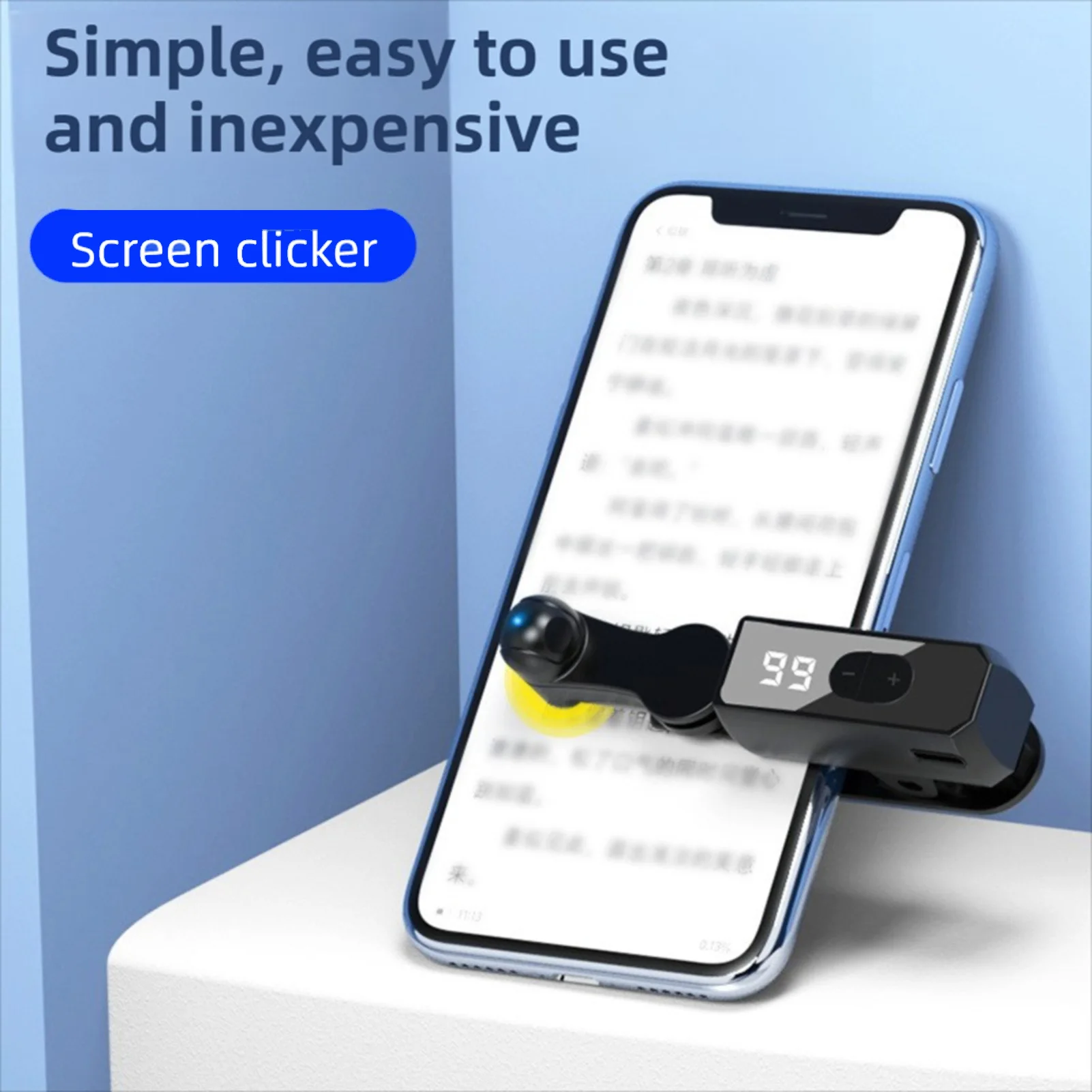 Auto Screen Clicker Device for Smartphone, Adjustable Touch Tapper Tool for Games, Apps, Live Streaming and Repeated Tapping
Auto Screen Clicker Device for Smartphone, Adjustable Touch Tapper Tool for Games, Apps, Live Streaming and Repeated Tapping