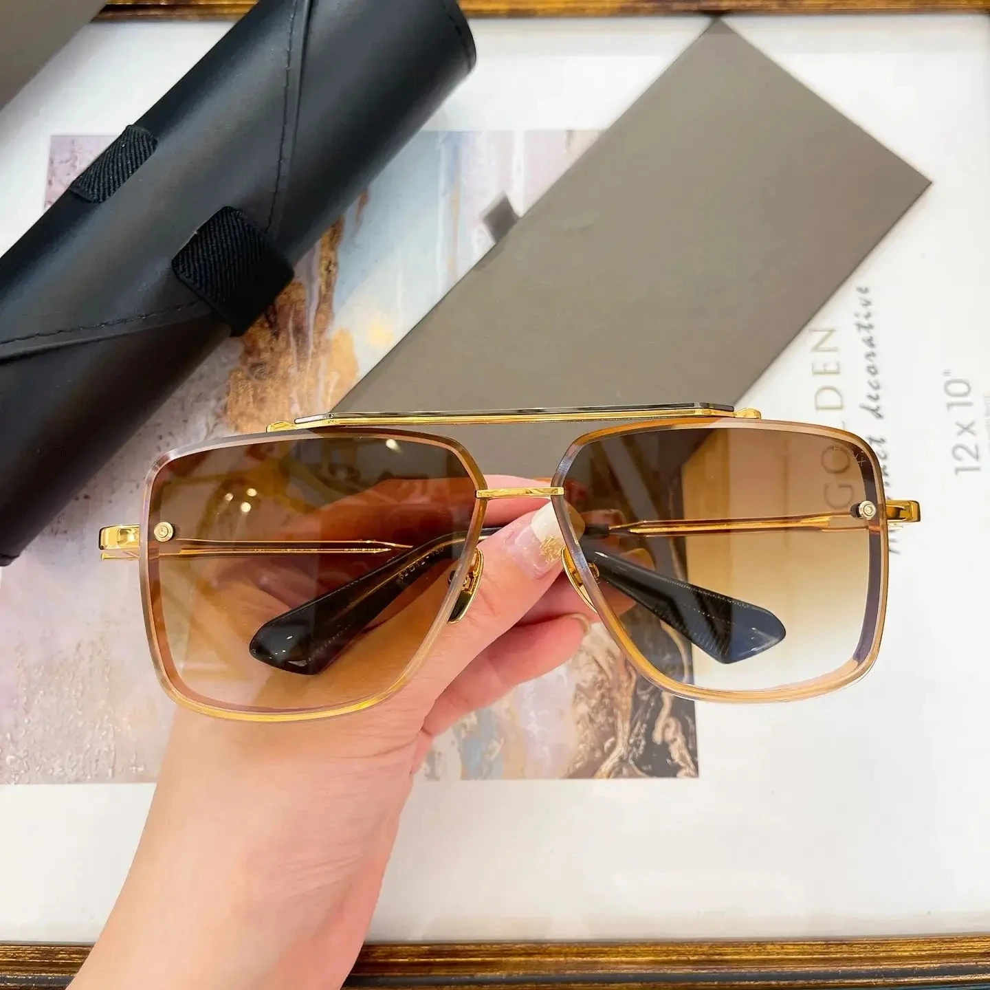 Original Stylish Square Design Metal titanium Men Eyewear Casual Vintage Polarized MACH SIX DTS121 Women Unisex Sun Glasses
Original Stylish Square Design Metal titanium Men Eyewear Casual Vintage Polarized MACH SIX DTS121 Women Unisex Sun Glasses