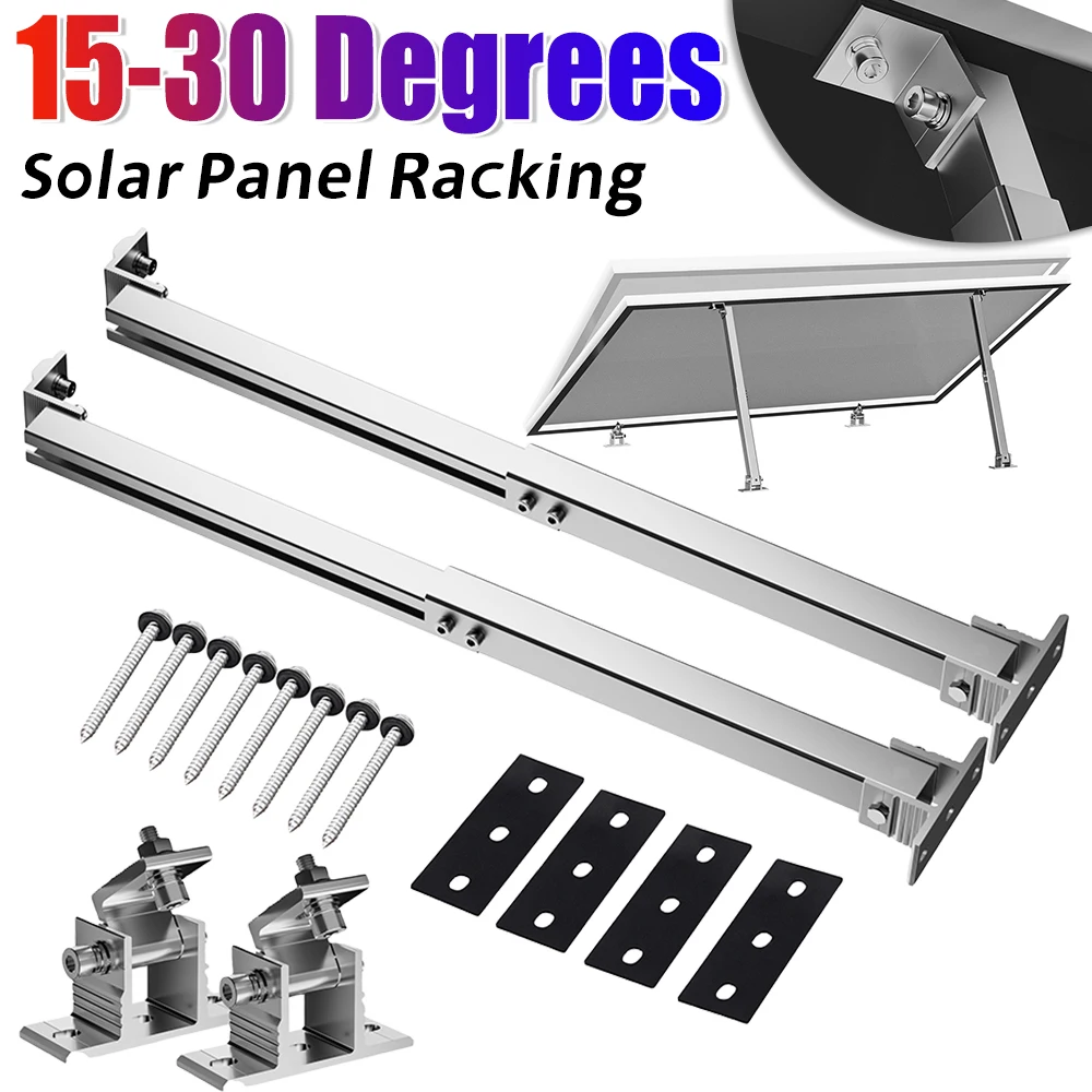 Solar Panel Mount Support Quick Installation With Stainless Steel Fasteners Adjustable Solar Panel Mounting Bracket 15-30 Degree
Solar Panel Mount Support Quick Installation With Stainless Steel Fasteners Adjustable Solar Panel Mounting Bracket 15-30 Degree