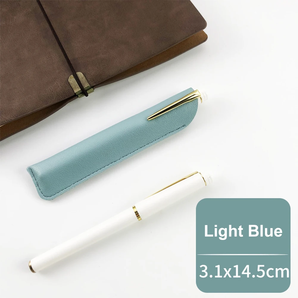 PU Leather Pen Protection Cover Lightweight Pencil Bag Holder Portable Small Pen Holder for Office Company
PU Leather Pen Protection Cover Lightweight Pencil Bag Holder Portable Small Pen Holder for Office Company