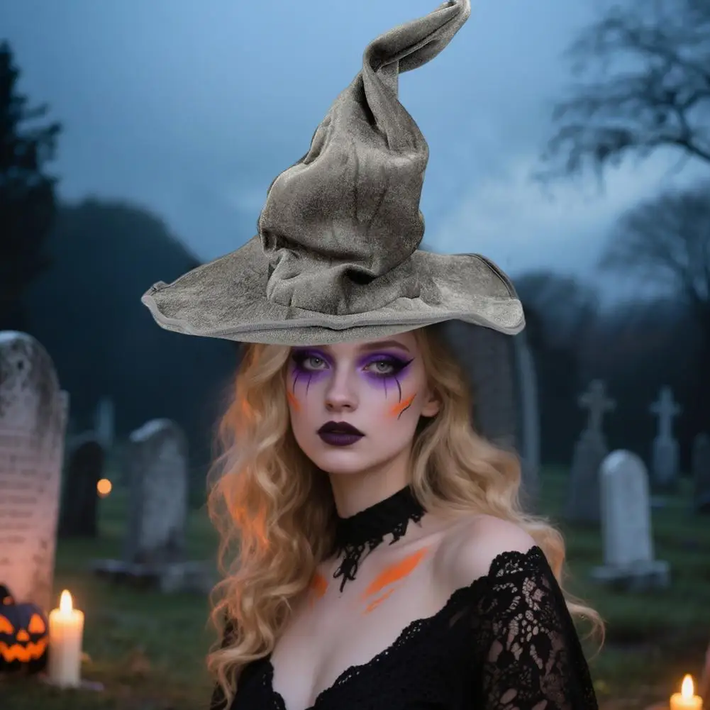 Witch Hat Outfit Accessory Velvet Witch Hat for Halloween Decor Stage Shows Festive Ambience Enhancer Versatile for Witch 
Witch Hat Outfit Accessory Velvet Witch Hat for Halloween Decor Stage Shows Festive Ambience Enhancer Versatile for Witch