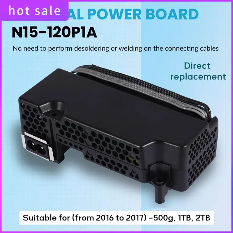 Replacement Power Supply AC Adapter For One S/Slim Console Repair Parts Internal Power Board N15-120P1A
Replacement Power Supply AC Adapter For One S/Slim Console Repair Parts Internal Power Board N15-120P1A