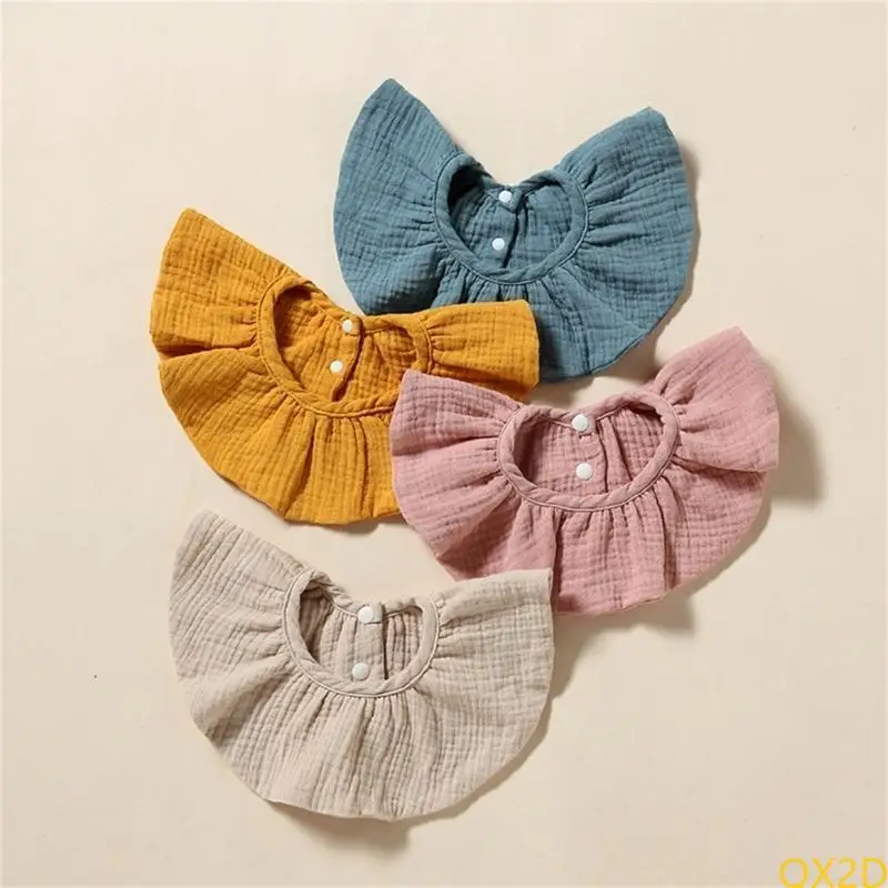 QX2D Breathable 4-Layer Drooling Bib Solid Color Nursing Towel Absorbent Muslin Teething Bib Cotton Burp Cloths for Infants
QX2D Breathable 4-Layer Drooling Bib Solid Color Nursing Towel Absorbent Muslin Teething Bib Cotton Burp Cloths for Infants