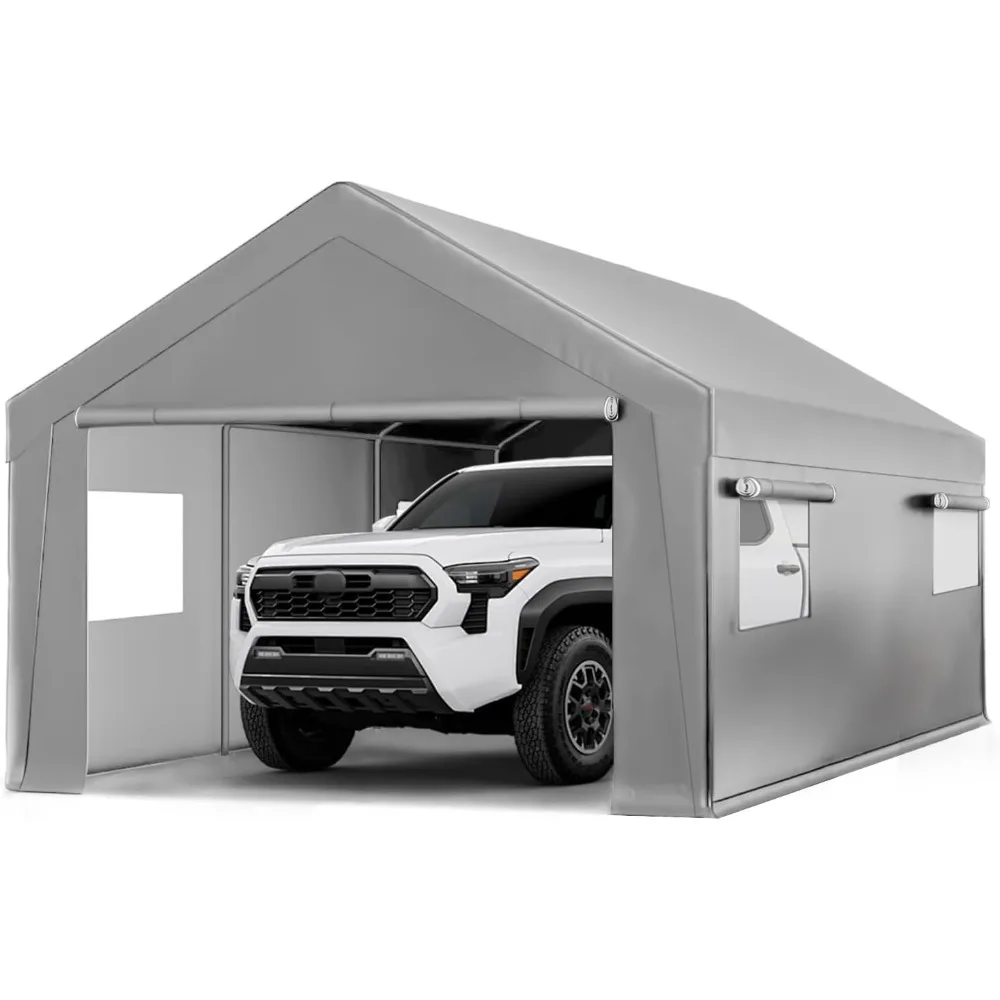Carport 10x20 ft Heavy Duty Carport, Outdoor Potable Garage with Roll-up Windows & Zipper Doors, Carport Canopy with Anti UV All
Carport 10x20 ft Heavy Duty Carport, Outdoor Potable Garage with Roll-up Windows & Zipper Doors, Carport Canopy with Anti UV All
