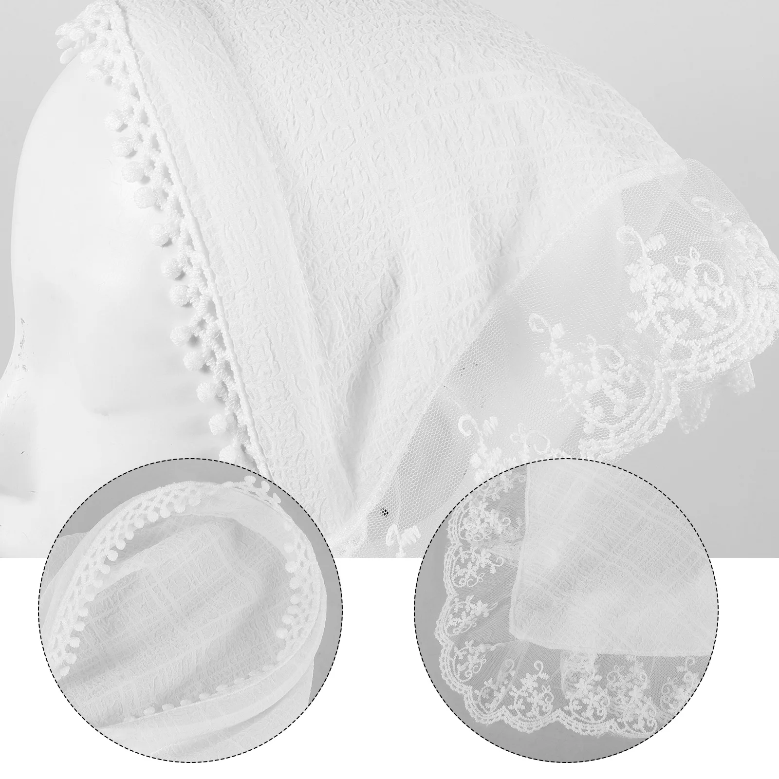Pastoral Style Headscarf Hair Bands White Lace Headband for Women Seaside Resort Vacation Beach Wrap Design Bandana
Pastoral Style Headscarf Hair Bands White Lace Headband for Women Seaside Resort Vacation Beach Wrap Design Bandana
