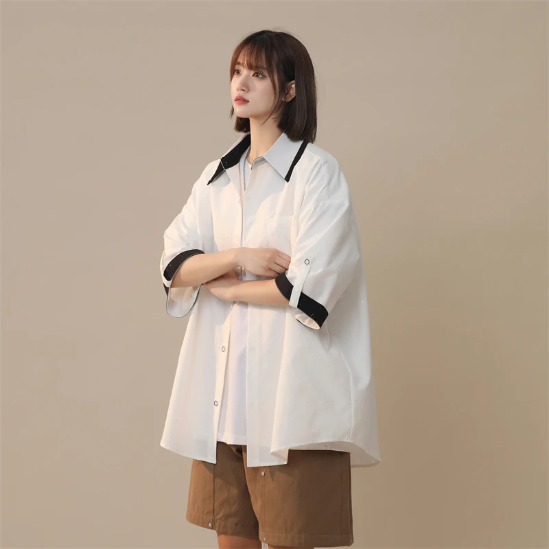 2024 New Men's and Women's Star-studded Shirt Fifth Sleeve Mainstream Shirt Fashion Loose Top Men's Shirt
2024 New Men's and Women's Star-studded Shirt Fifth Sleeve Mainstream Shirt Fashion Loose Top Men's Shirt