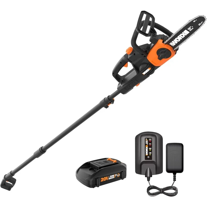 Worx WG323 20 В Power Share 10-дюймовая аккумуляторная полюсная/цепная пила с автоматическим натяжением (батарея и зарядное устройство в комплекте)
Worx WG323 20 В Power Share 10-дюймовая аккумуляторная полюсная/цепная пила с автоматическим натяжением (батарея и зарядное устройство в комплекте)
