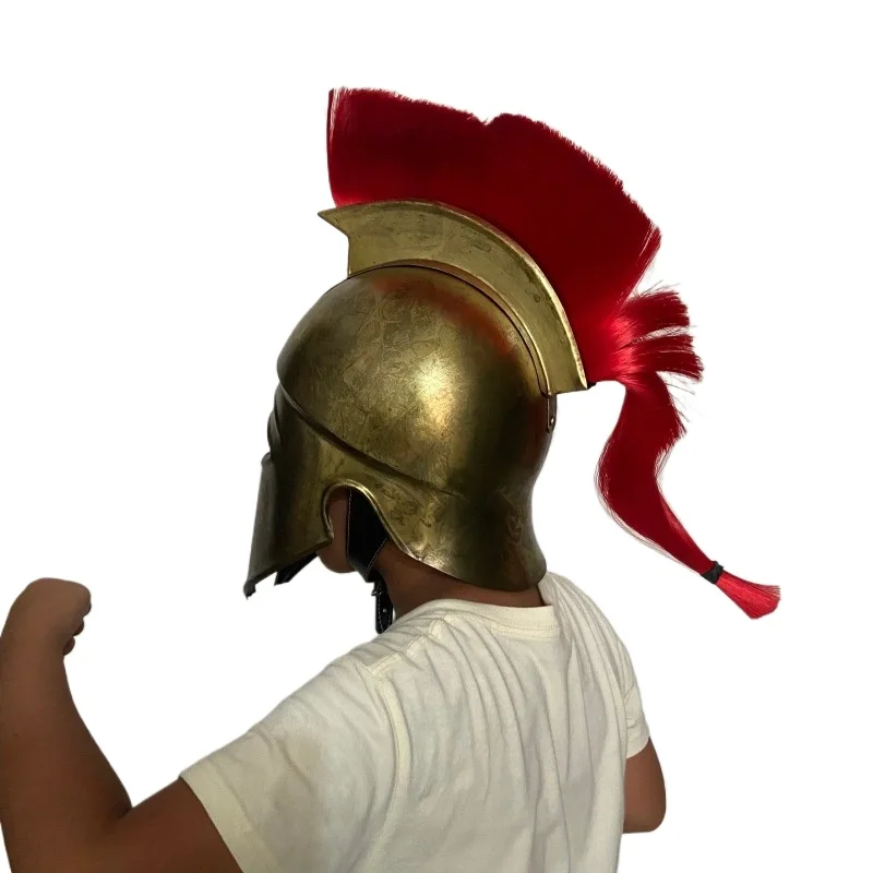 Ancient Greek Corinthian Helmet Spartan Warrior Armor Wearable Medieval Roman Knight Headgear for Cosplay Halloween Decor 61cm
Ancient Greek Corinthian Helmet Spartan Warrior Armor Wearable Medieval Roman Knight Headgear for Cosplay Halloween Decor 61cm