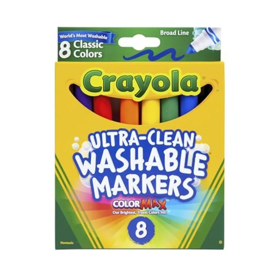 Washable Markers, Broad Point, Classic Colors, 8/Pack 58-7808
Washable Markers, Broad Point, Classic Colors, 8/Pack 58-7808