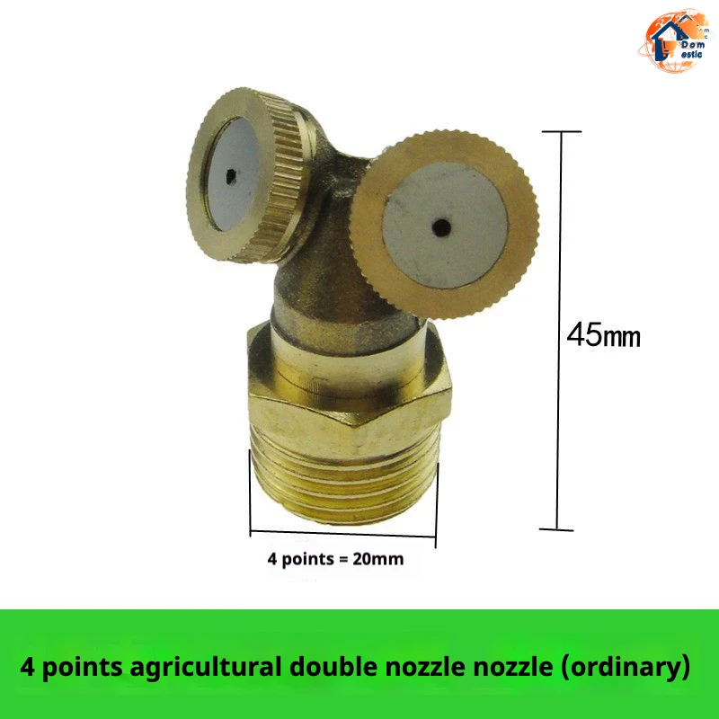 Farm Copper Atomizing Sprayer Nozzle Single/Double/Three/Four Nozzle Head Garden Lawn Irrigation Pesticide Spraying Sprinkler
Farm Copper Atomizing Sprayer Nozzle Single/Double/Three/Four Nozzle Head Garden Lawn Irrigation Pesticide Spraying Sprinkler