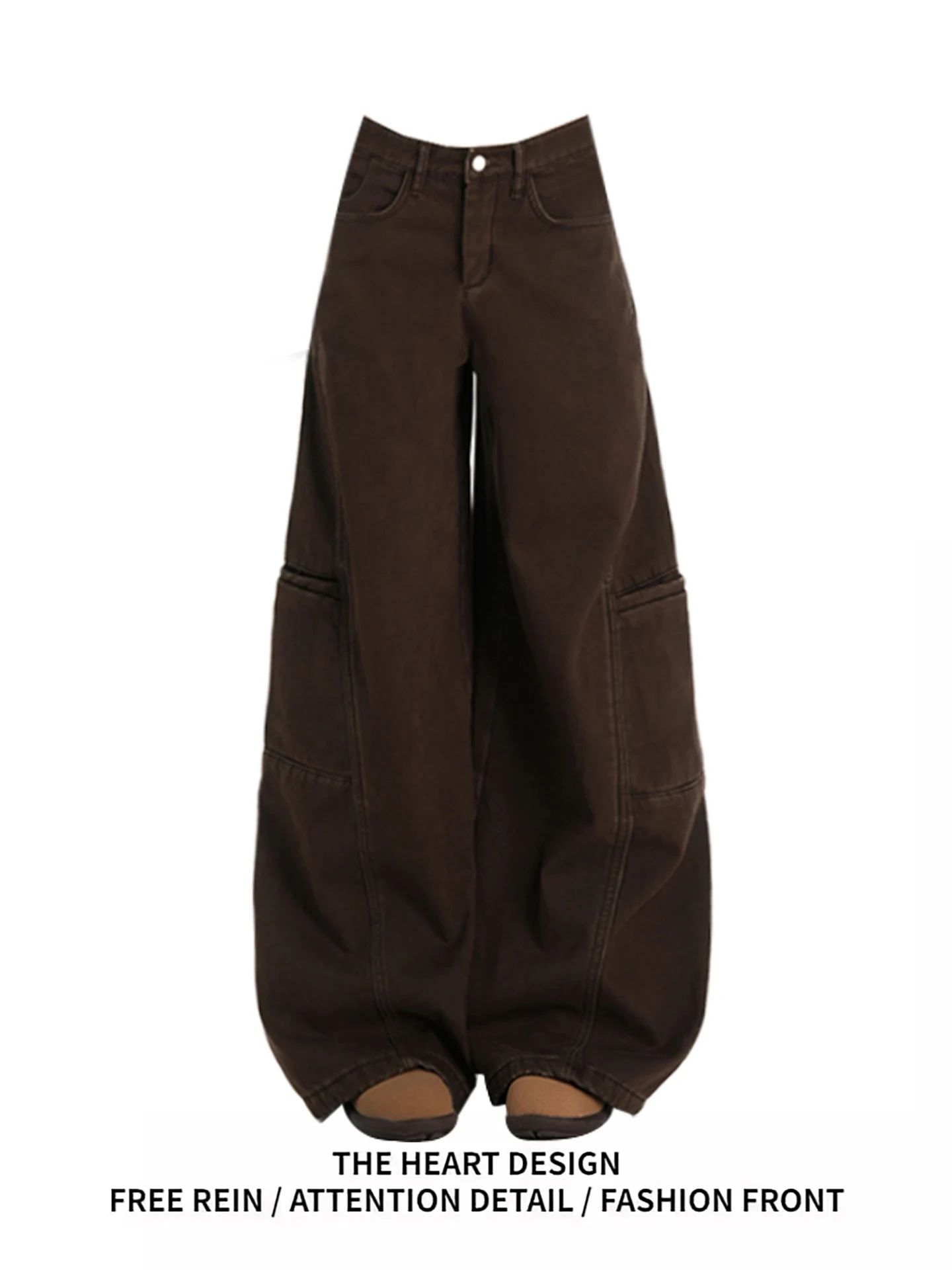 Женские джинсы с высокой талией и широкими штанинами, осенне-зимние, новые, американские, коричневые, свободные, универсальные, прямые, из денима
Женские джинсы с высокой талией и широкими штанинами, осенне-зимние, новые, американские, коричневые, свободные, универсальные, прямые, из денима