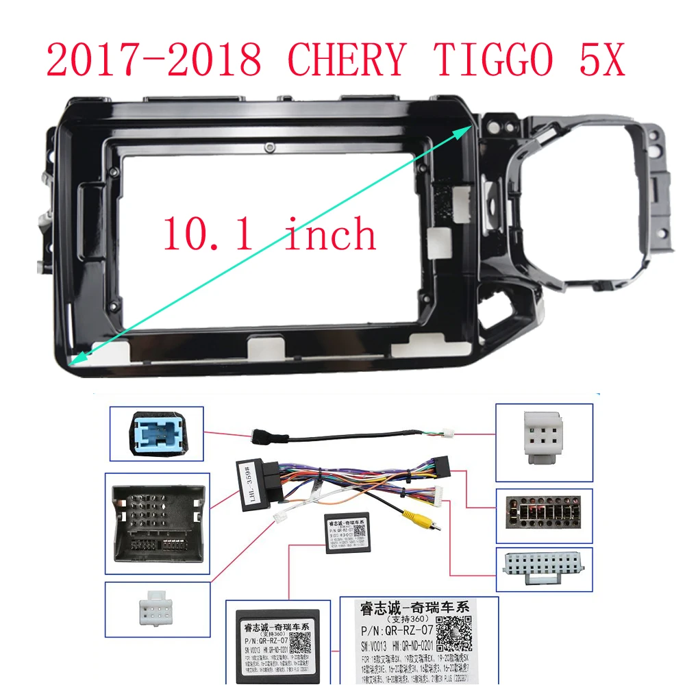 2 DIN 10.1 INCH Car Frame Fascia Adapter Android Radio Dash Fitting Panel Kit For Chery Tiggo 5X 5 4/4X 2017-2018
2 DIN 10.1 INCH Car Frame Fascia Adapter Android Radio Dash Fitting Panel Kit For Chery Tiggo 5X 5 4/4X 2017-2018