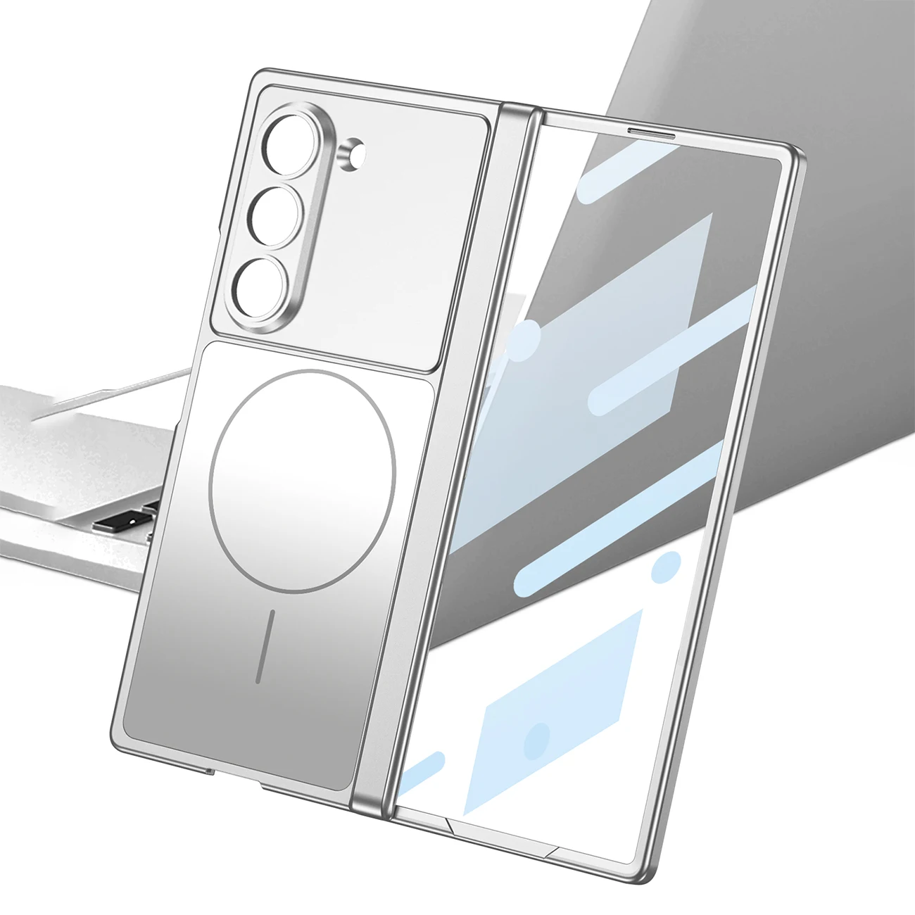 For Samsung Z Fold 6 Case Small Circle Magsafe Design AG back Double Middle Part Protector Mobile Phone Cover
For Samsung Z Fold 6 Case Small Circle Magsafe Design AG back Double Middle Part Protector Mobile Phone Cover