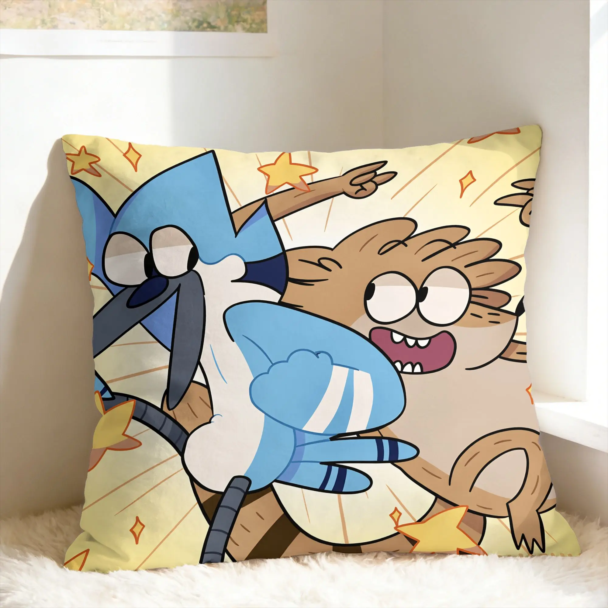 R-Regular Show Pillowcases Fashion Pillow Case For Sofa Bedroom Home Decor Comfy Pillow Cover
R-Regular Show Pillowcases Fashion Pillow Case For Sofa Bedroom Home Decor Comfy Pillow Cover
