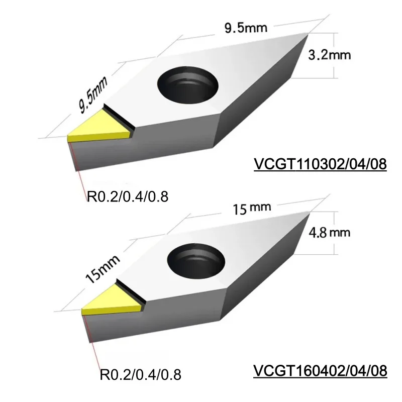 MCD VCGT160402/04/08 110302/04/08 Вставка однокристаллического токарного инструмента Алмазный резак высокой твердости для меди, алюминия, акрила
MCD VCGT160402/04/08 110302/04/08 Вставка однокристаллического токарного инструмента Алмазный резак высокой твердости для меди, алюминия, акрила