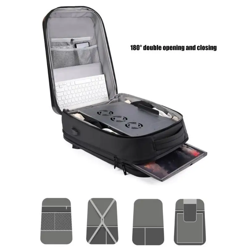 652F Functional Motorcycle Backpack, Large Capacity Waterproof Bag with Laptop Section and Visibility Safety Stripes
652F Functional Motorcycle Backpack, Large Capacity Waterproof Bag with Laptop Section and Visibility Safety Stripes