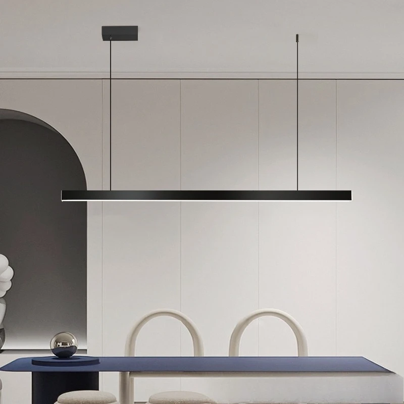 All-copper minimalist bar lamp Modern minimalist island desk front desk smart office black one-word restaurant chandelier
All-copper minimalist bar lamp Modern minimalist island desk front desk smart office black one-word restaurant chandelier