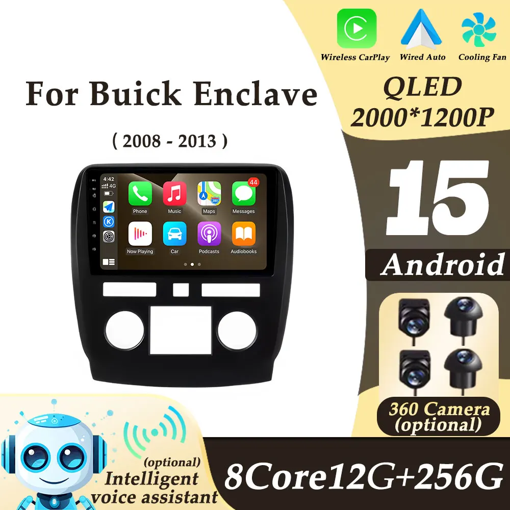 Car Radio for Buick Enclave 2008 - 2013 Wireless CarPlay Android15 Video Audio Multimedi Player 2K QLED WIFI Auto Tools No 2 din
Car Radio for Buick Enclave 2008 - 2013 Wireless CarPlay Android15 Video Audio Multimedi Player 2K QLED WIFI Auto Tools No 2 din