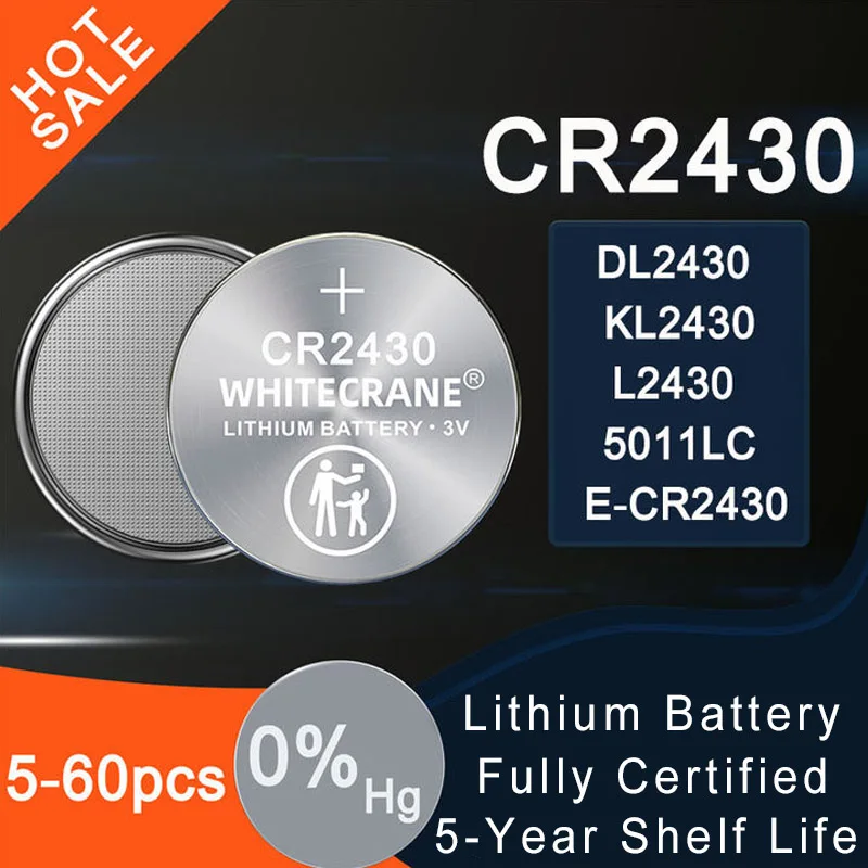 5pcs/20pcs CR2430 Lithium Button Battery Fully Certified For Watch Electronic Toy Remote 3V Battery
5pcs/20pcs CR2430 Lithium Button Battery Fully Certified For Watch Electronic Toy Remote 3V Battery