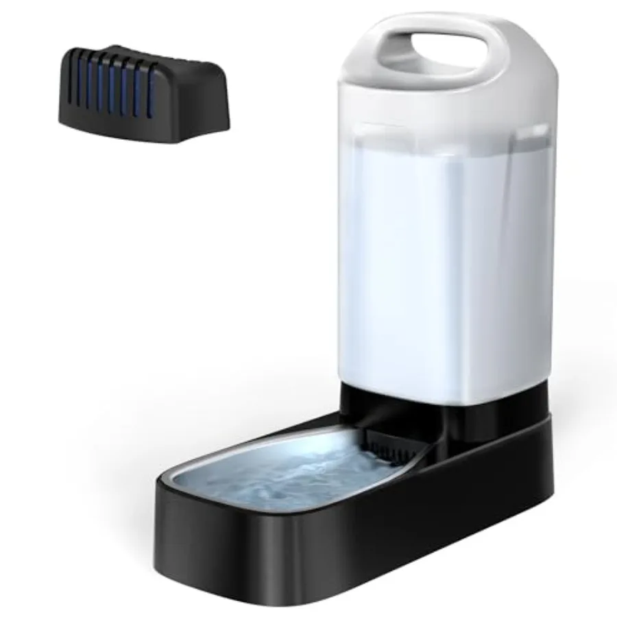 Automatic Dog Water Bowl Dispenser 2.4 Gallon Stainless Steel Gravity Pet Water Feeder with Filter Anti Splash Drinking Bowl Er
Automatic Dog Water Bowl Dispenser 2.4 Gallon Stainless Steel Gravity Pet Water Feeder with Filter Anti Splash Drinking Bowl Er