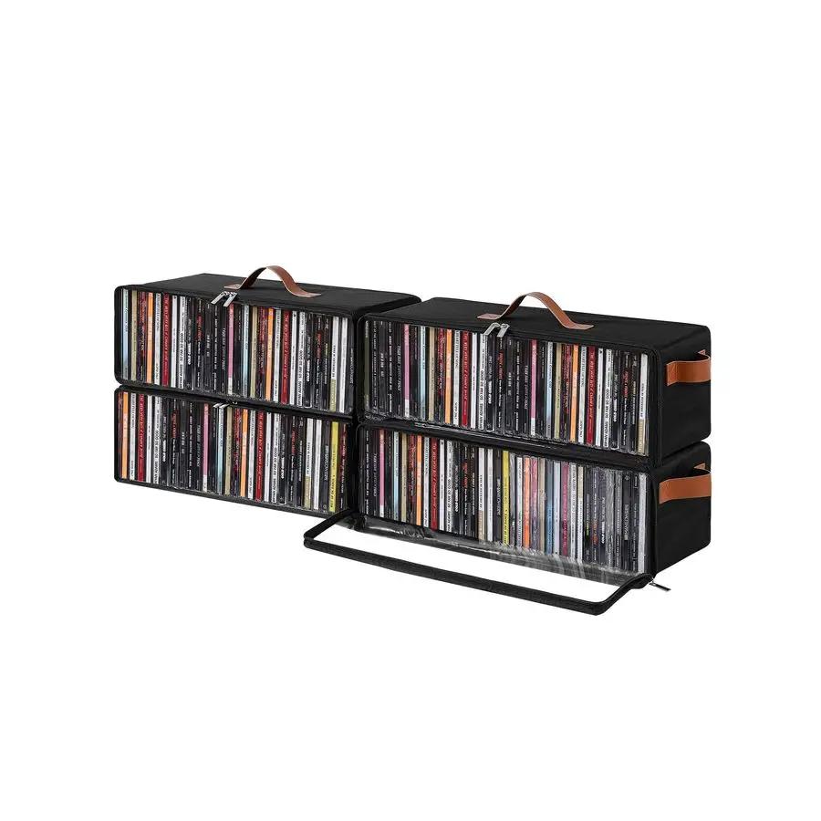 Прозрачный передний органайзер для CD-дисков, 4 шт., пылезащитный чехол на молнии с верхними и боковыми ручками, вмещает 140 дисков, смотрите все модели
Прозрачный передний органайзер для CD-дисков, 4 шт., пылезащитный чехол на молнии с верхними и боковыми ручками, вмещает 140 дисков, смотрите все модели