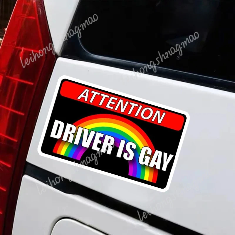 PVC Driver Is Gay Creative Personalized Car Stickers Bumper Reflective Signs Automotive Accessories Vinyl Stickers
PVC Driver Is Gay Creative Personalized Car Stickers Bumper Reflective Signs Automotive Accessories Vinyl Stickers