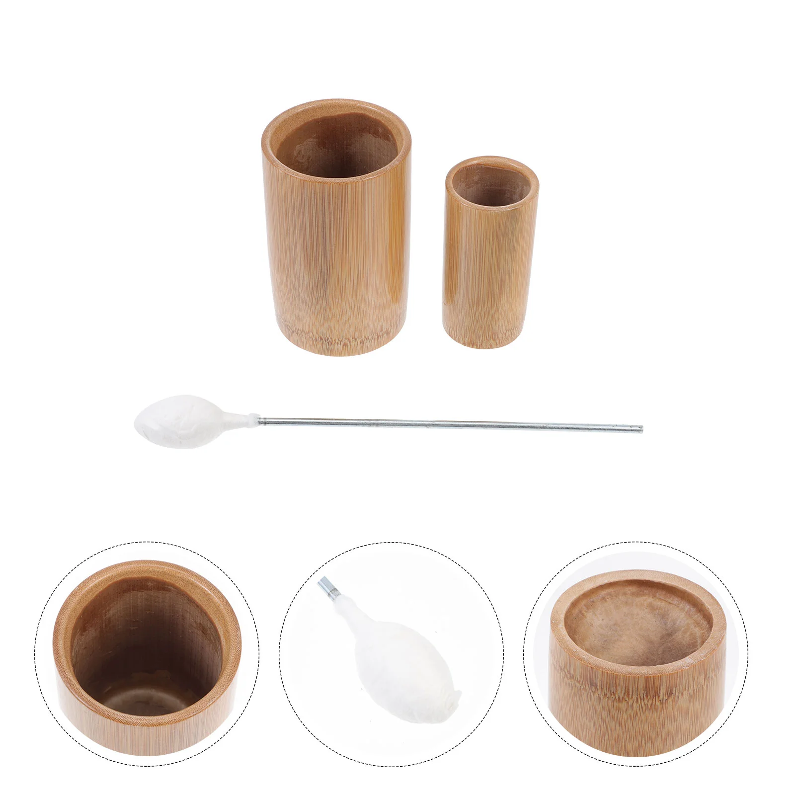 3 Pcs Fascia Bamboo Massager Simple Cupping Tools Cavitation Brown Cups for Therapy
3 Pcs Fascia Bamboo Massager Simple Cupping Tools Cavitation Brown Cups for Therapy