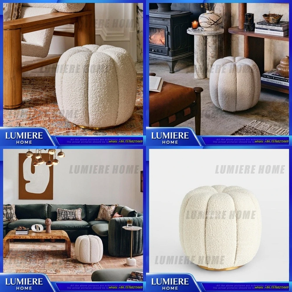 Круглый бархатный пуф в скандинавском стиле, табурет-скамья в винтажном французском стиле, кремового цвета, для спальни, туалетного столика, гостиной
Круглый бархатный пуф в скандинавском стиле, табурет-скамья в винтажном французском стиле, кремового цвета, для спальни, туалетного столика, гостиной