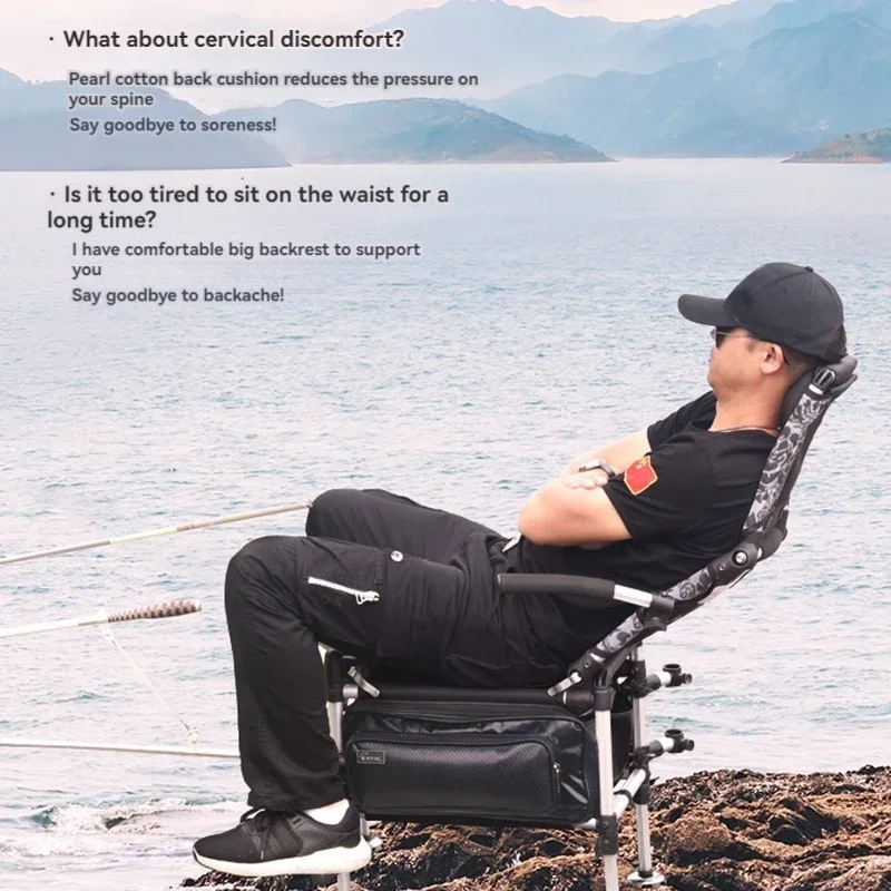 New Exercise Fishing Gear Chair-type With Backrest Folding Portable Fishing Box Lightweight Multi-functional Fishing Chair
New Exercise Fishing Gear Chair-type With Backrest Folding Portable Fishing Box Lightweight Multi-functional Fishing Chair