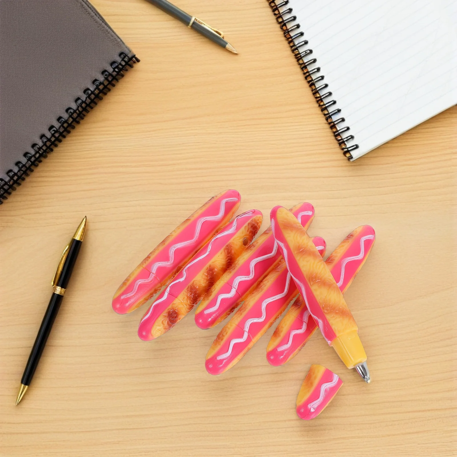 6Pcs Hot Dog Ballpoint Pens Cute Back to School Party Supplies Novelty Fun Office Supplies Kawaii Pens 
6Pcs Hot Dog Ballpoint Pens Cute Back to School Party Supplies Novelty Fun Office Supplies Kawaii Pens