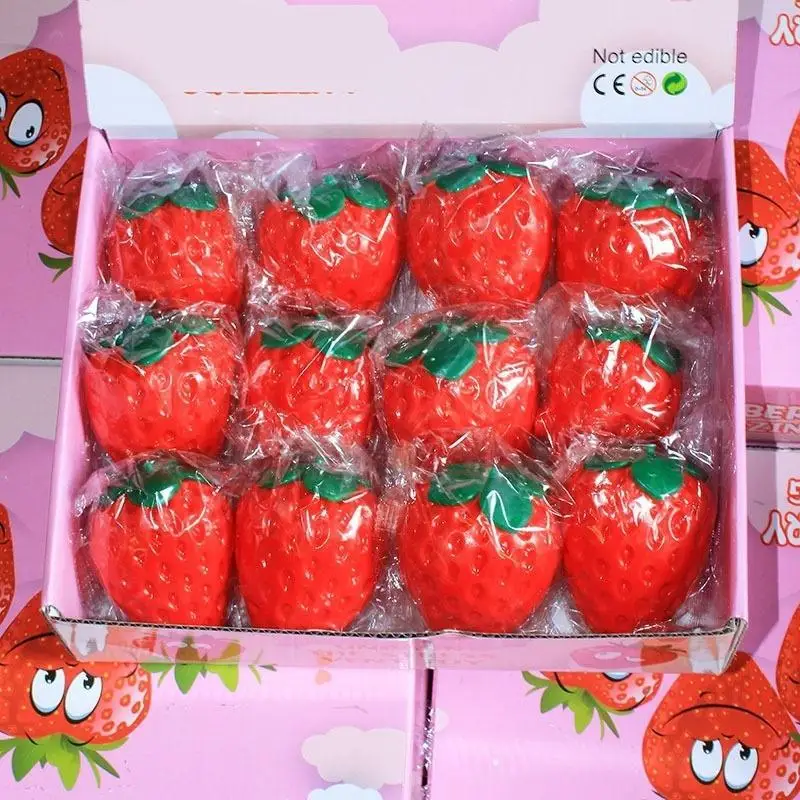 Cute Strawberry Stress Ball Super Soft Building Block Filling Squeeze Fidget Toy ASMR Sensory Anti‑Stress Toy For Kids Adults
Cute Strawberry Stress Ball Super Soft Building Block Filling Squeeze Fidget Toy ASMR Sensory Anti‑Stress Toy For Kids Adults