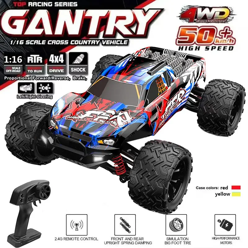 Масштаб 1:16 Большой 4WD RC Car 50 км/ч Высокоскоростные радиоуправляемые машинки Игрушки для взрослых и детей Автомобили с дистанционным управлением 2,4G Off Road Monster Truck
Масштаб 1:16 Большой 4WD RC Car 50 км/ч Высокоскоростные радиоуправляемые машинки Игрушки для взрослых и детей Автомобили с дистанционным управлением 2,4G Off Road Monster Truck