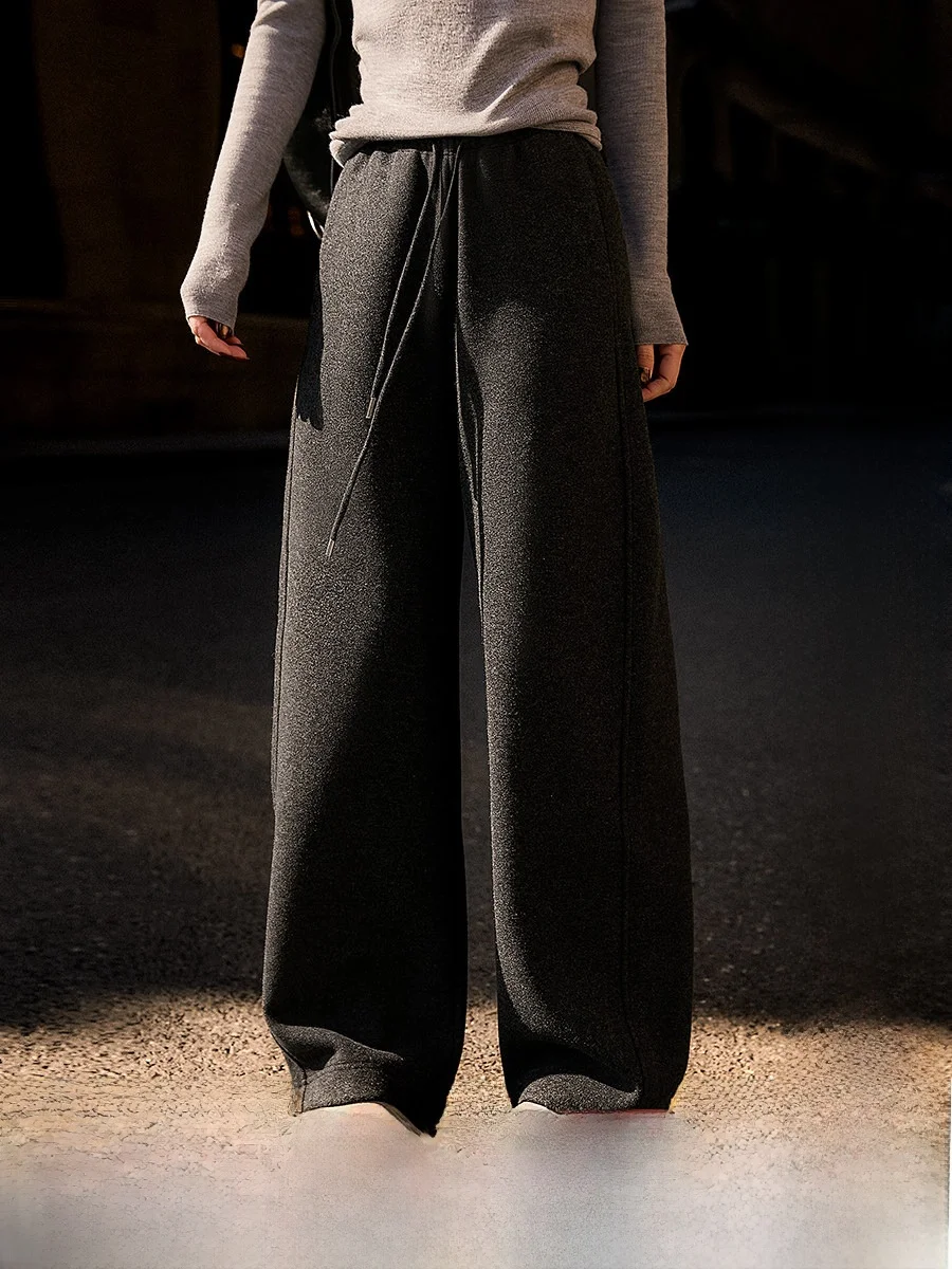 Xhange Casual Pants Warm Fce Luxury Loose Woven Soft Drapey Mix Wool Silk Commute Casual Pants Women Straight Leg Pants
Xhange Casual Pants Warm Fce Luxury Loose Woven Soft Drapey Mix Wool Silk Commute Casual Pants Women Straight Leg Pants